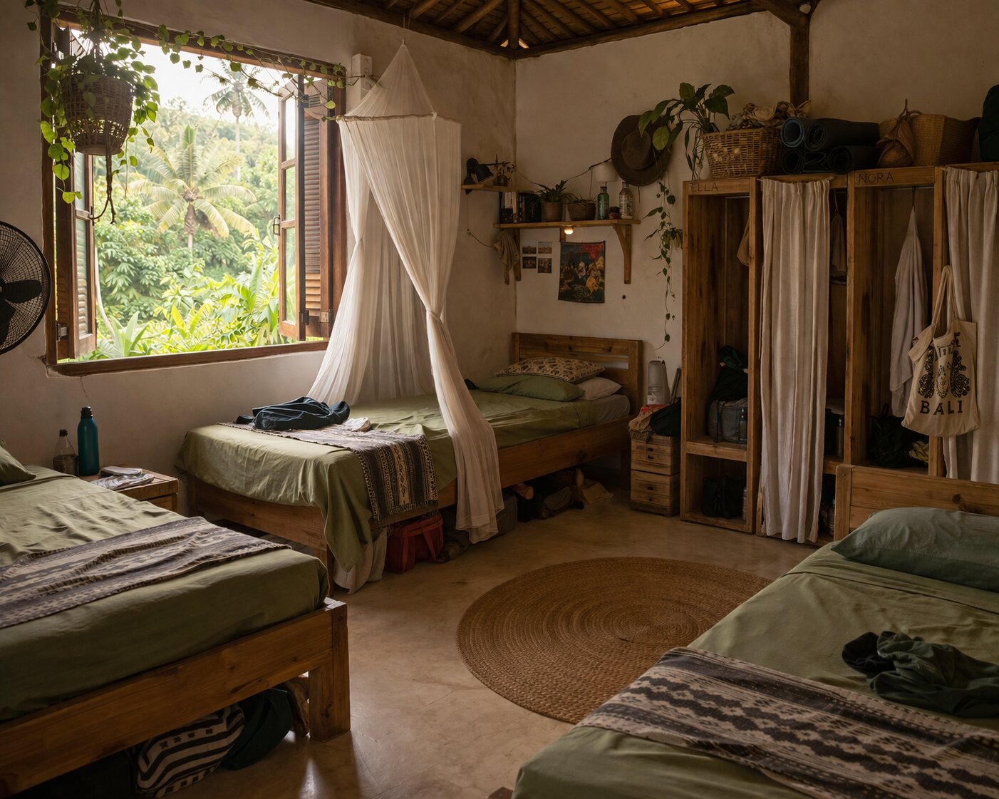 Simple and welcoming shala setting at an affordable yoga school in Bali